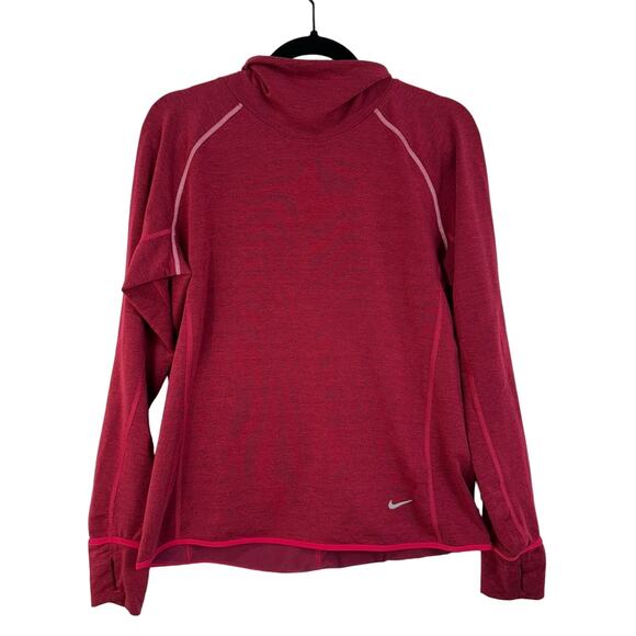 Nike Thermal Brushed Fleece Lined Cowl Neck Pullover Women’s Size Large Dri-Fit - Picture 5 of 10